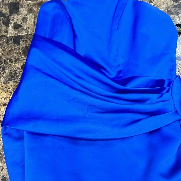 Alfred Angelo, blue formal dress. Size 14, EUC - Picture 3 of 6